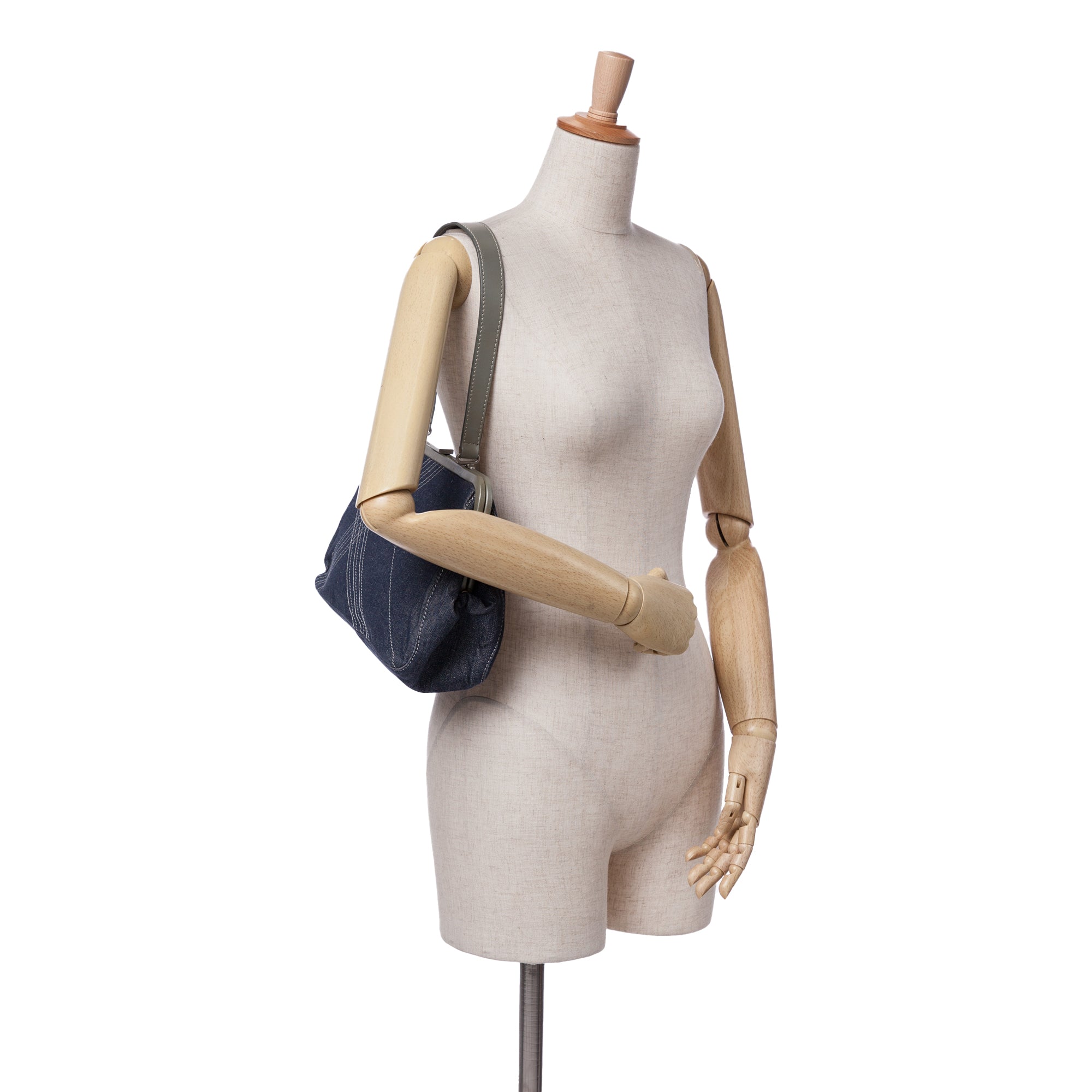 Denim Frame Shoulder Bag