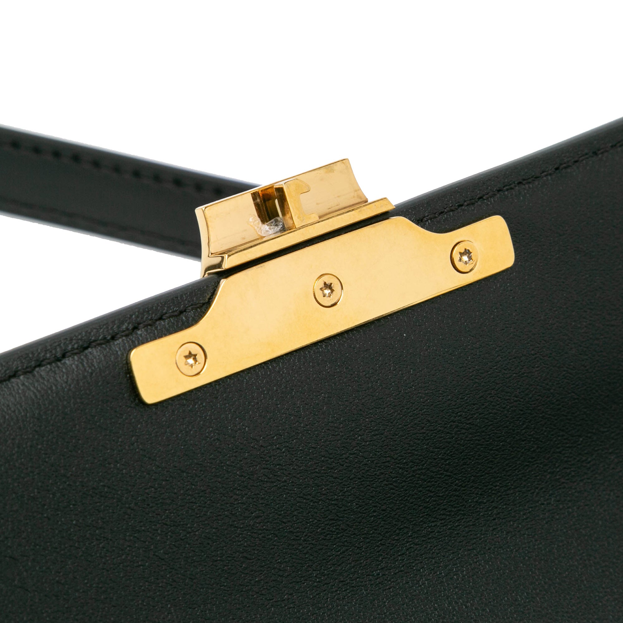 Shiny Calfskin Claude Shoulder Bag