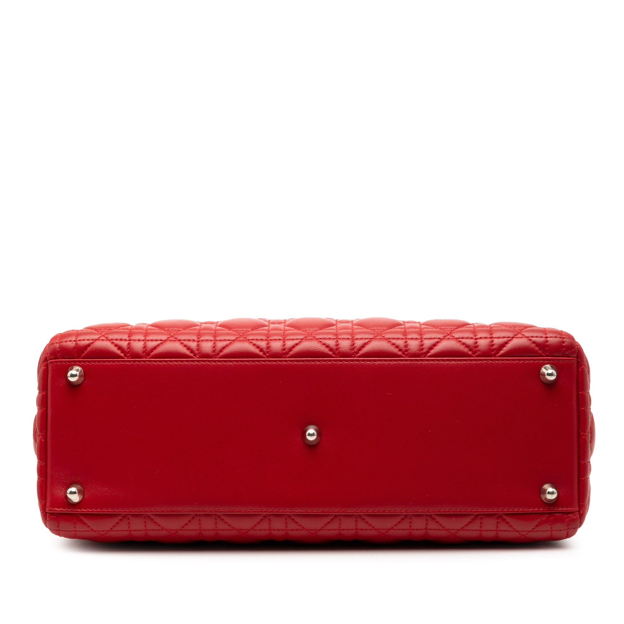 Large Lambskin Cannage Lady Dior