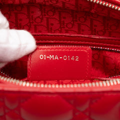 Large Lambskin Cannage Lady Dior