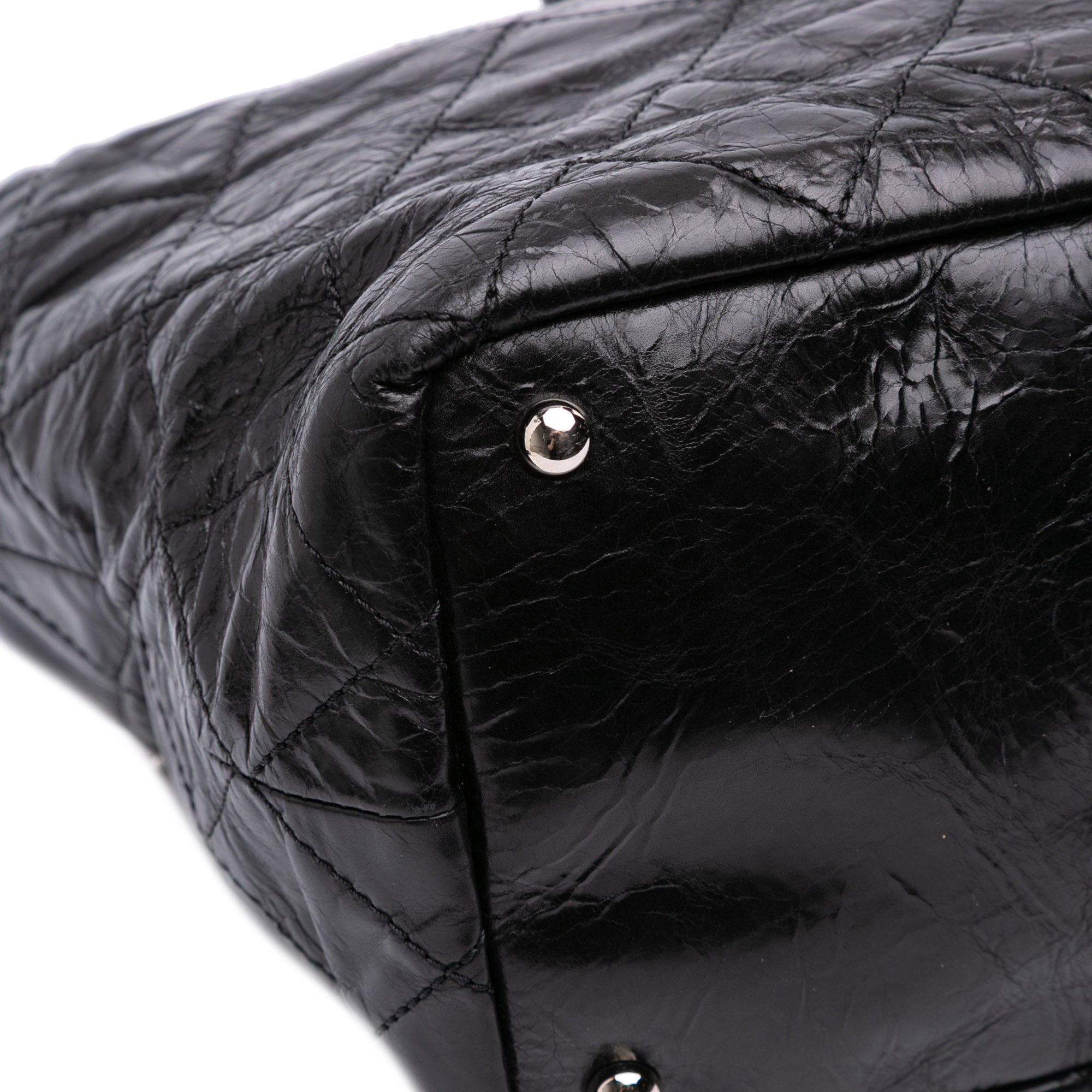 CC Quilted Glazed Calfskin Portobello Tote