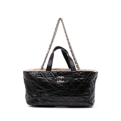 CC Quilted Glazed Calfskin Portobello Tote