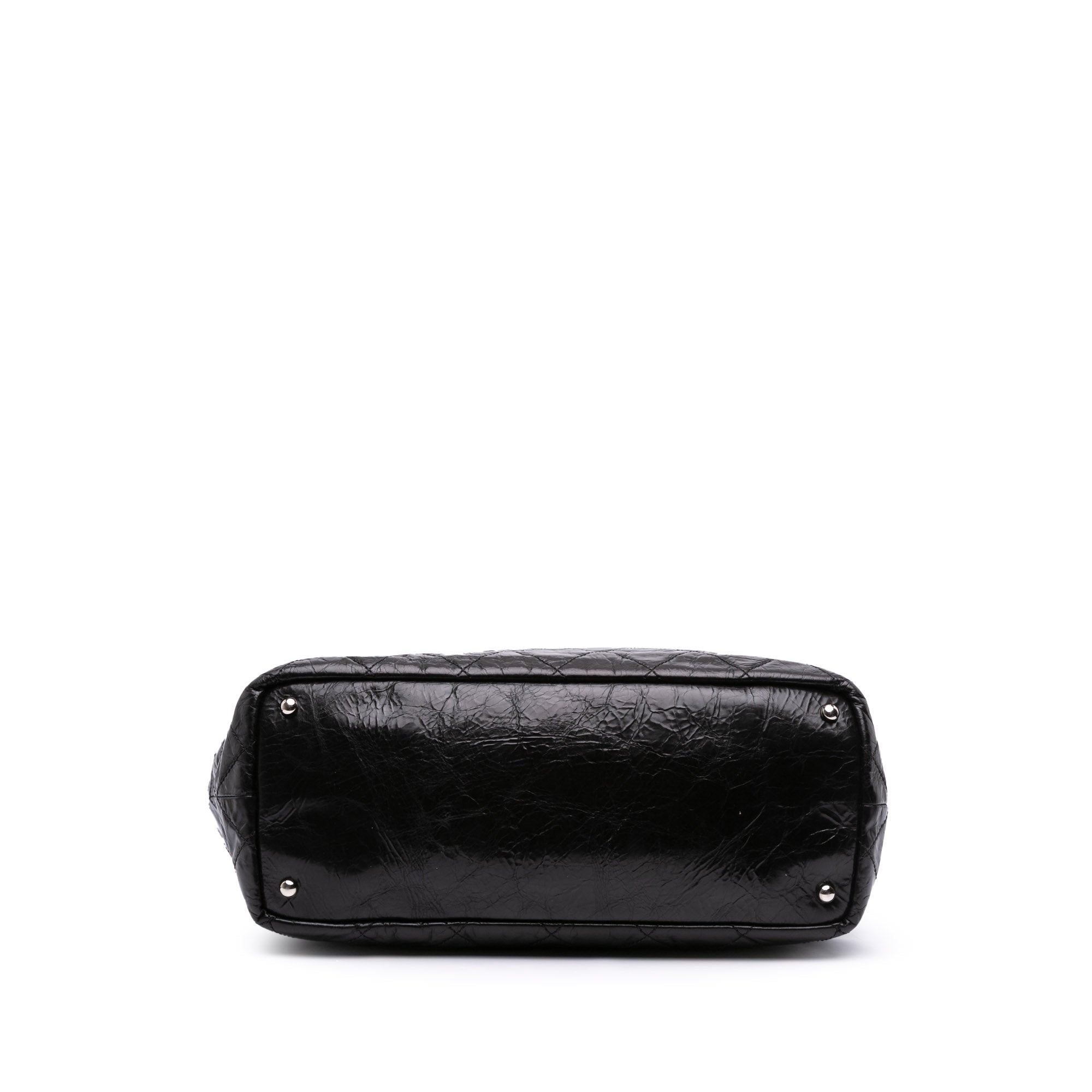CC Quilted Glazed Calfskin Portobello Tote