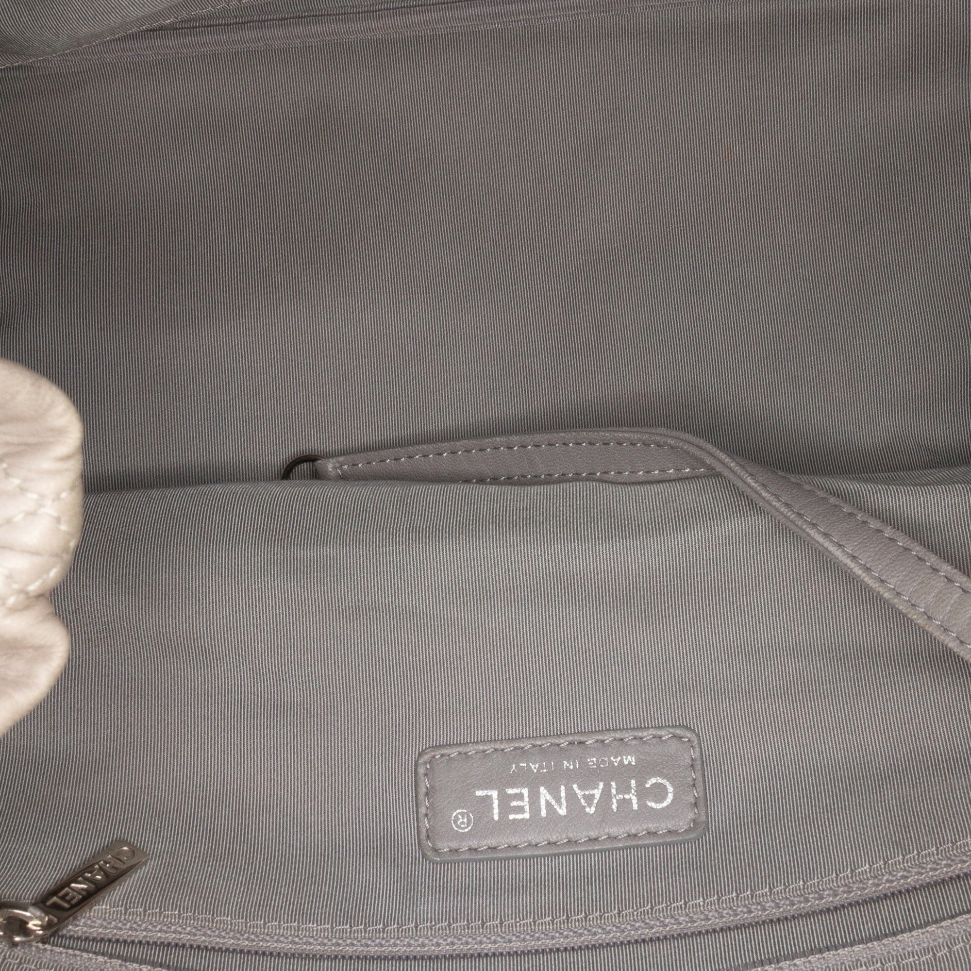 CC Quilted Glazed Calfskin Portobello Tote