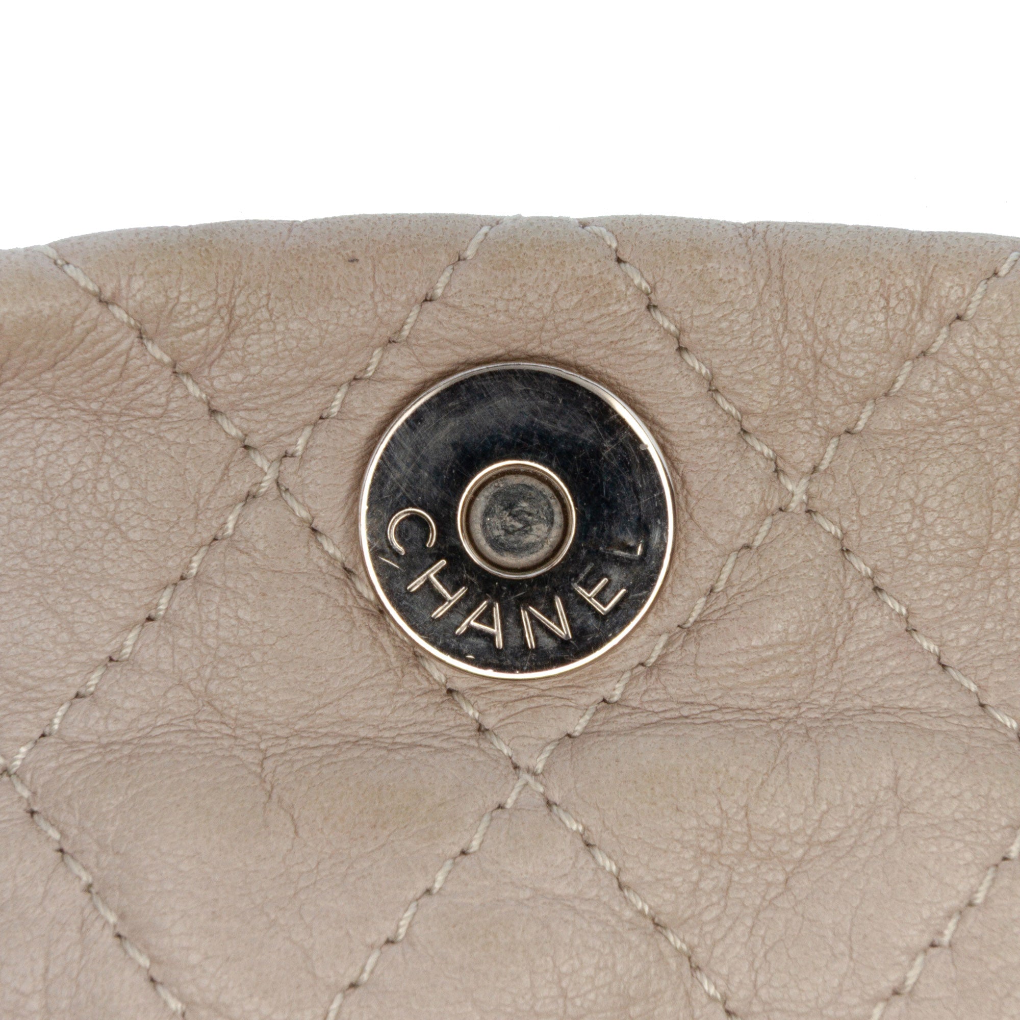 CC Quilted Glazed Calfskin Portobello Tote
