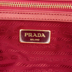 Small Saffiano Lux Galleria Double Zip Satchel