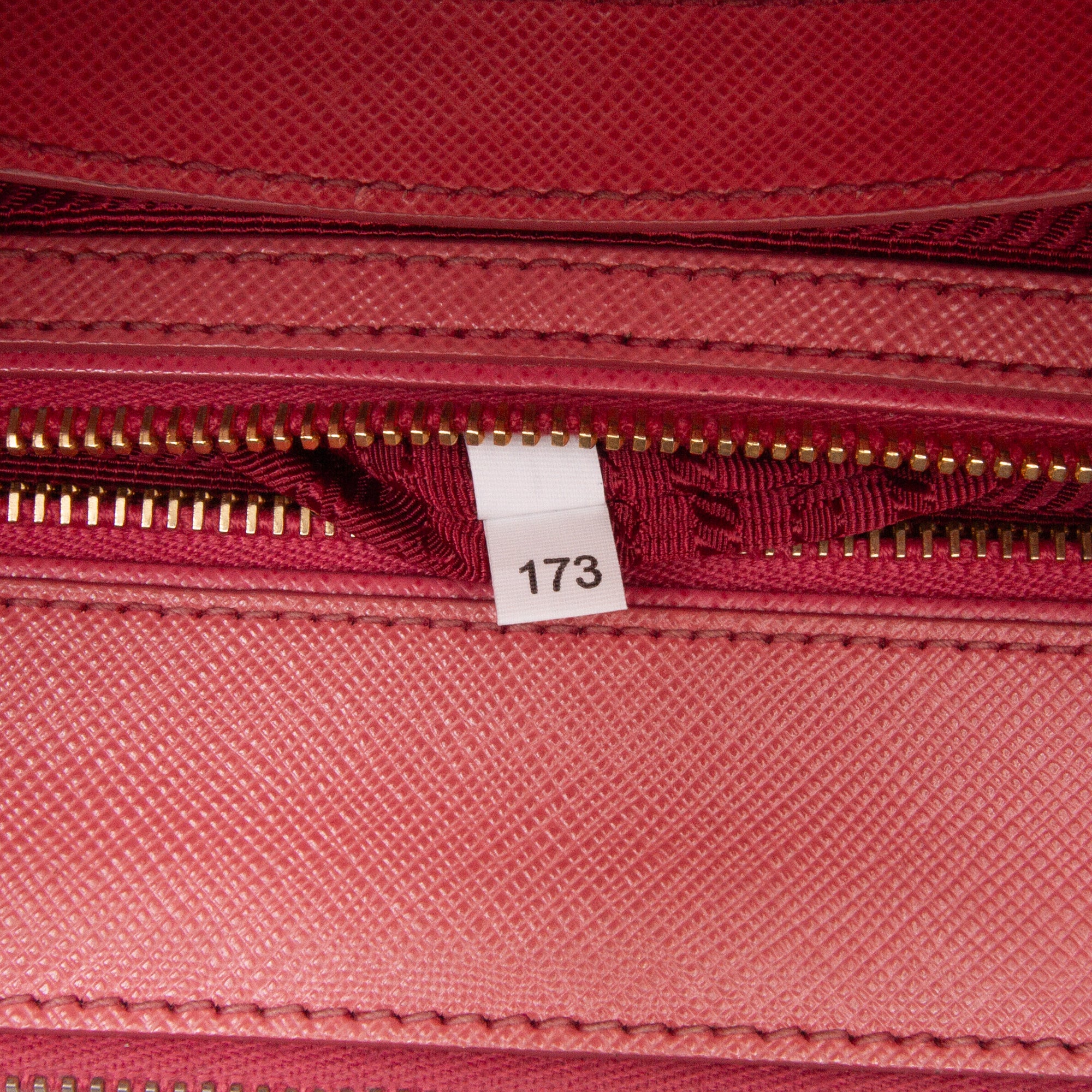Small Saffiano Lux Galleria Double Zip Satchel