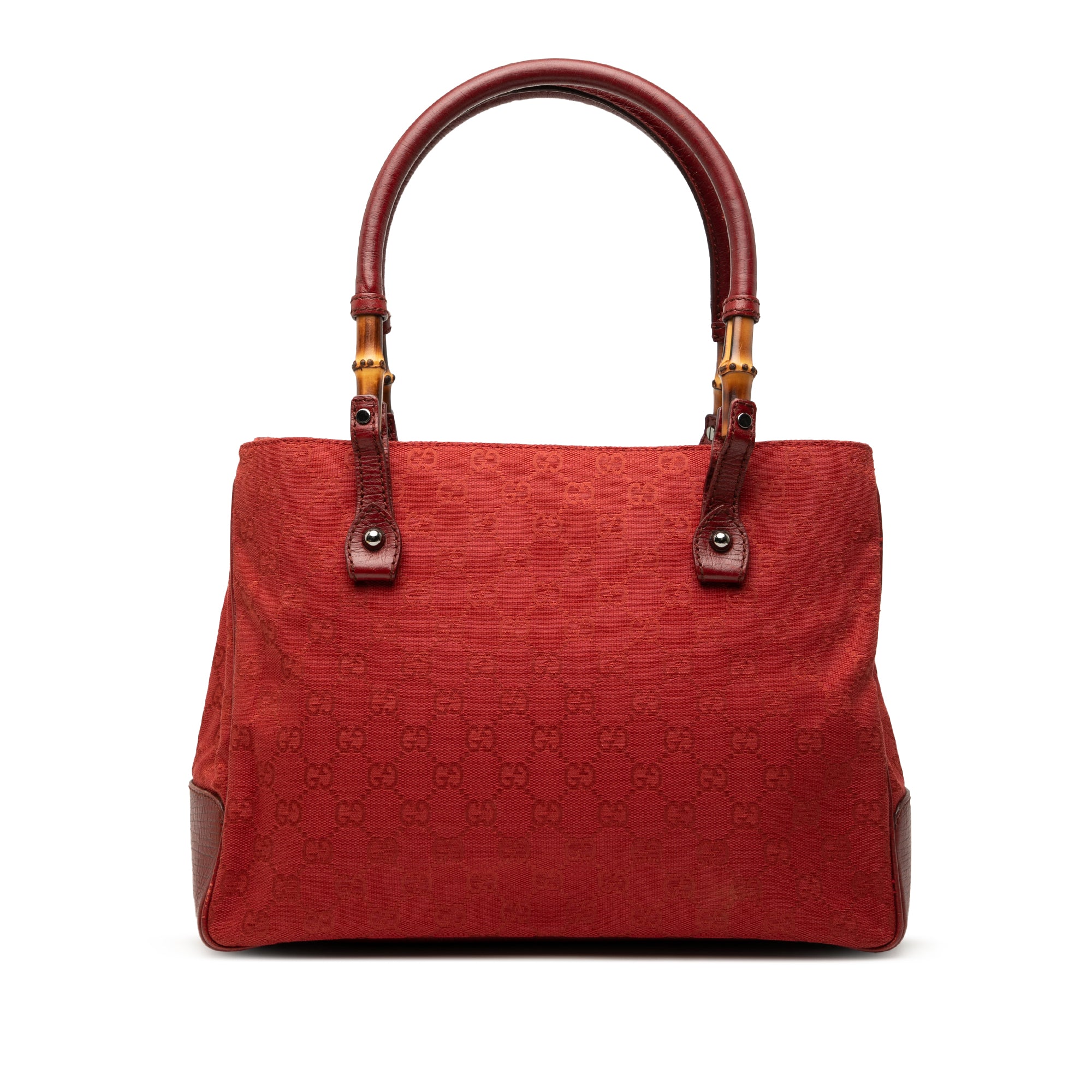 GG Canvas Bamboo Tote