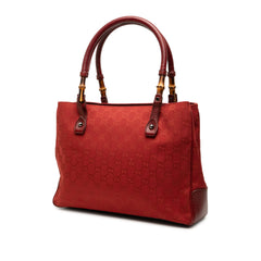 GG Canvas Bamboo Tote