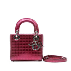 Mini Patent Microcannage Lady Dior