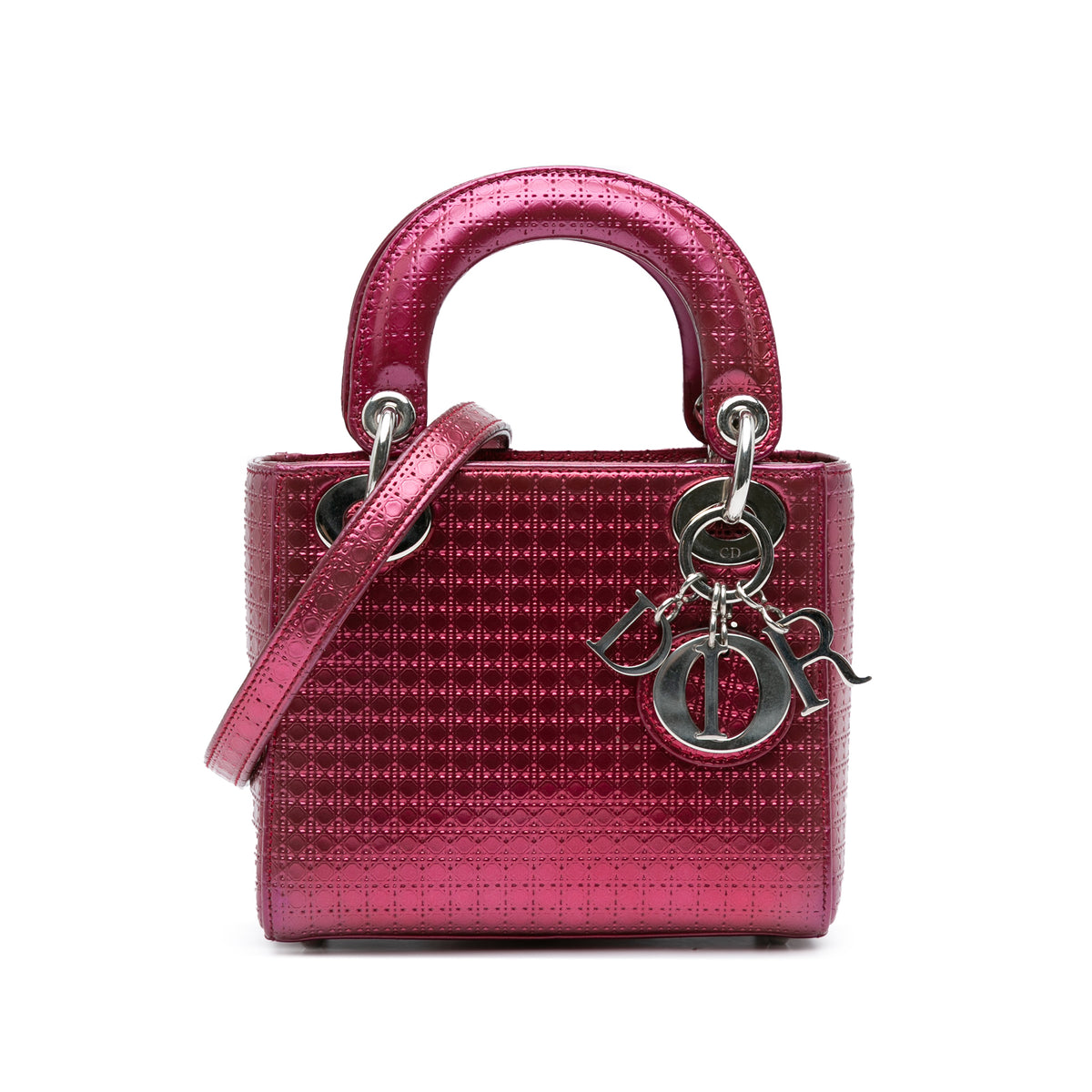 Mini Patent Microcannage Lady Dior