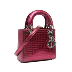 Mini Patent Microcannage Lady Dior