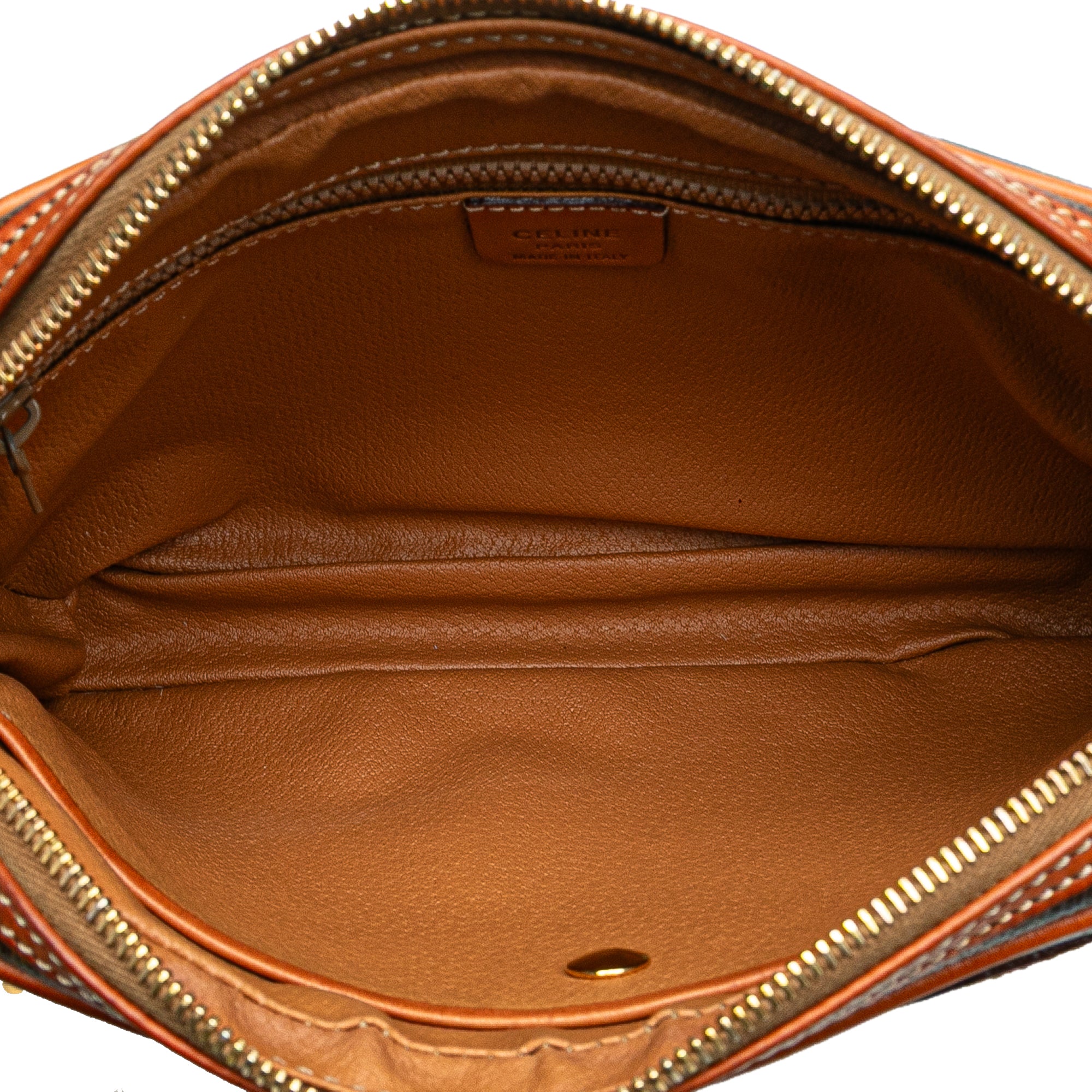 Macadam Coated Canvas Clutch