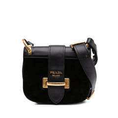 City Calf and Velvet Pionniere Crossbody