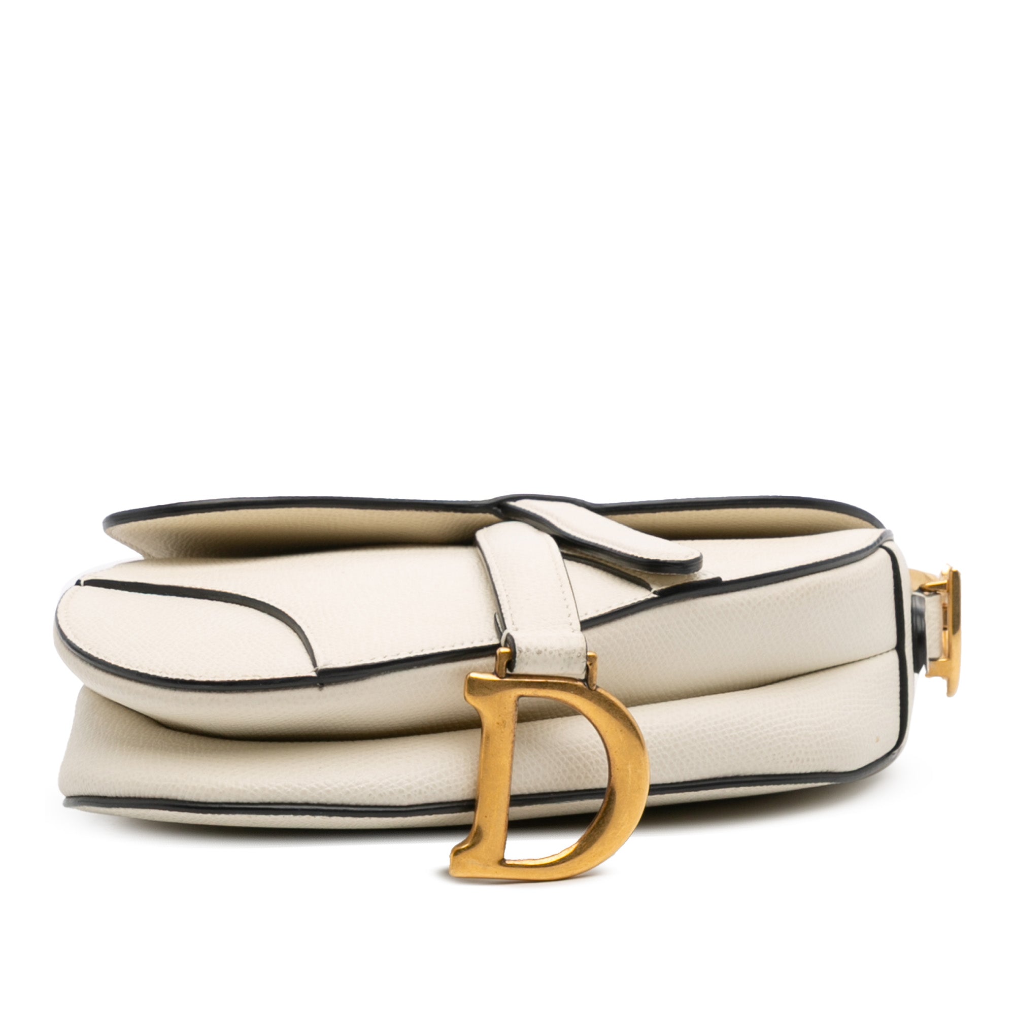 Mini Grained Calfskin Saddle Bag