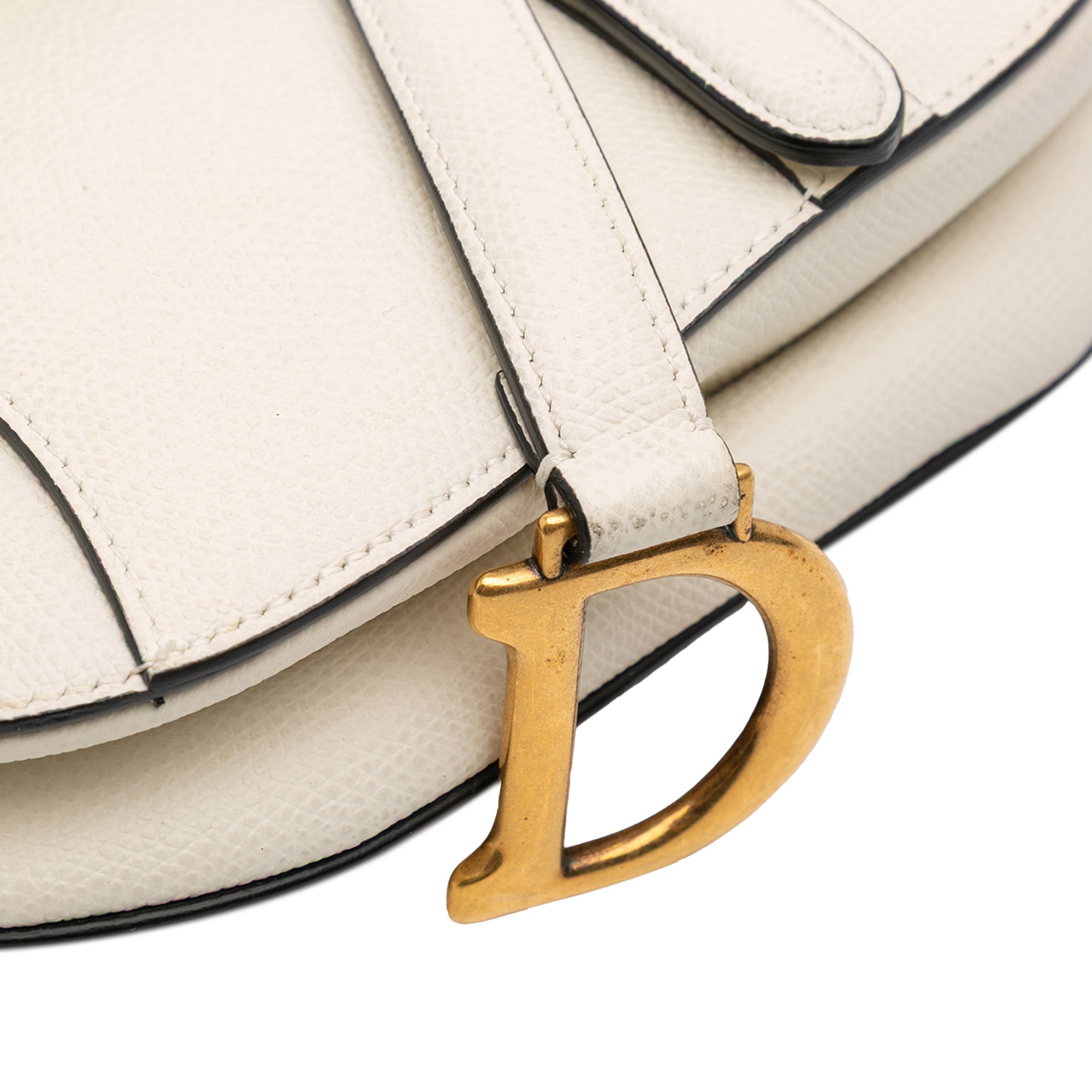 Mini Grained Calfskin Saddle Bag