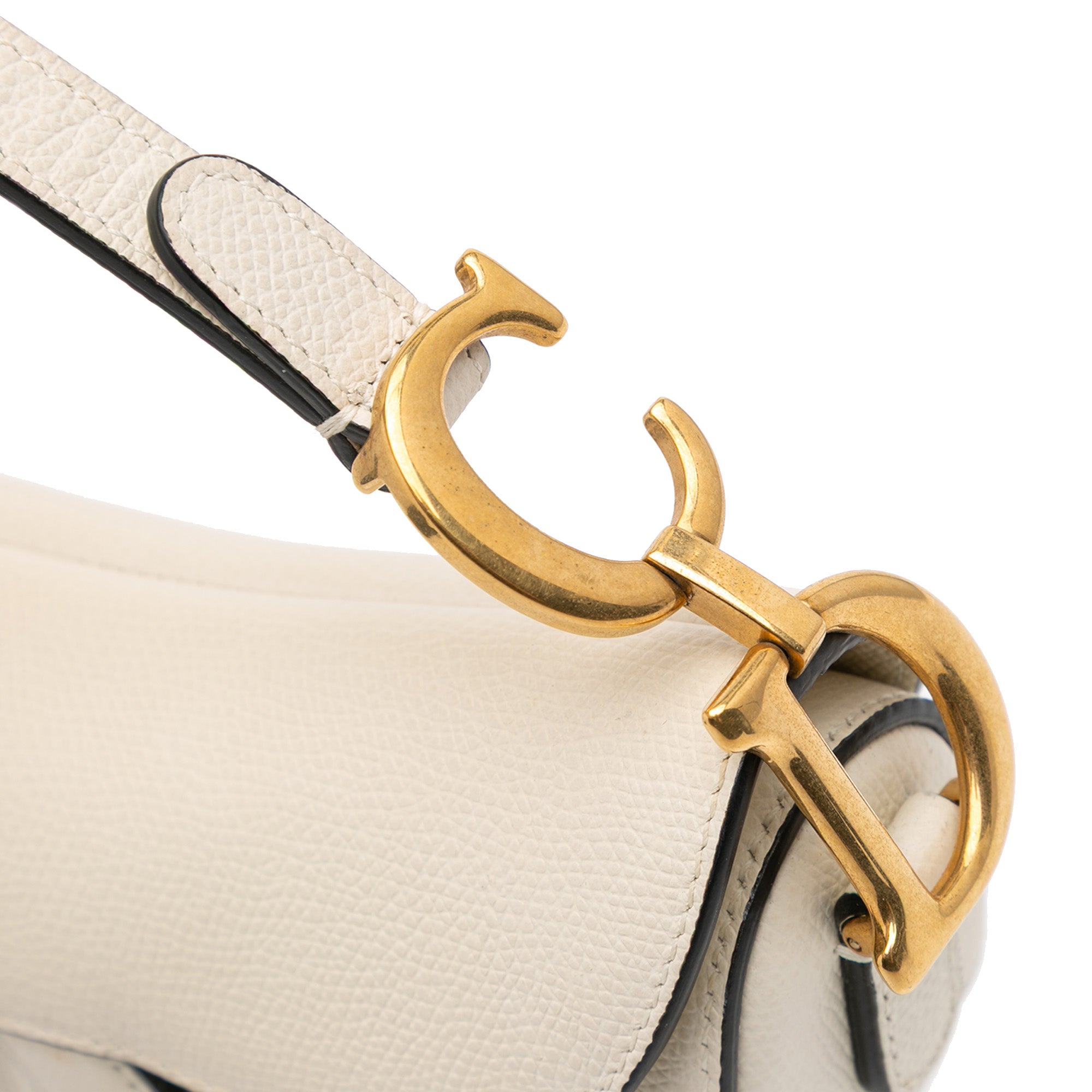 Mini Grained Calfskin Saddle Bag