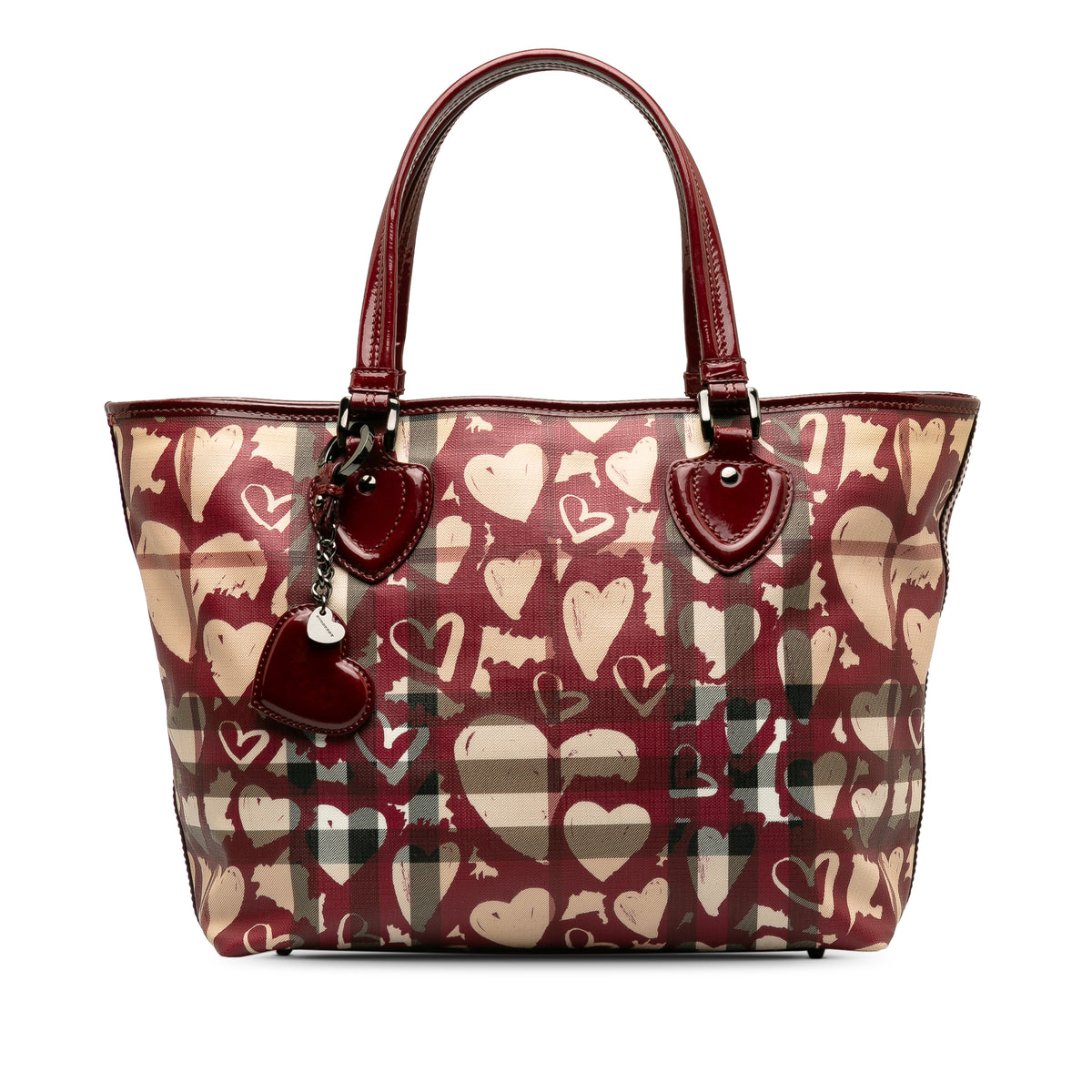 Super Nova Check Hearts Tote_0