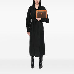 Macadam Coated Canvas Clutch