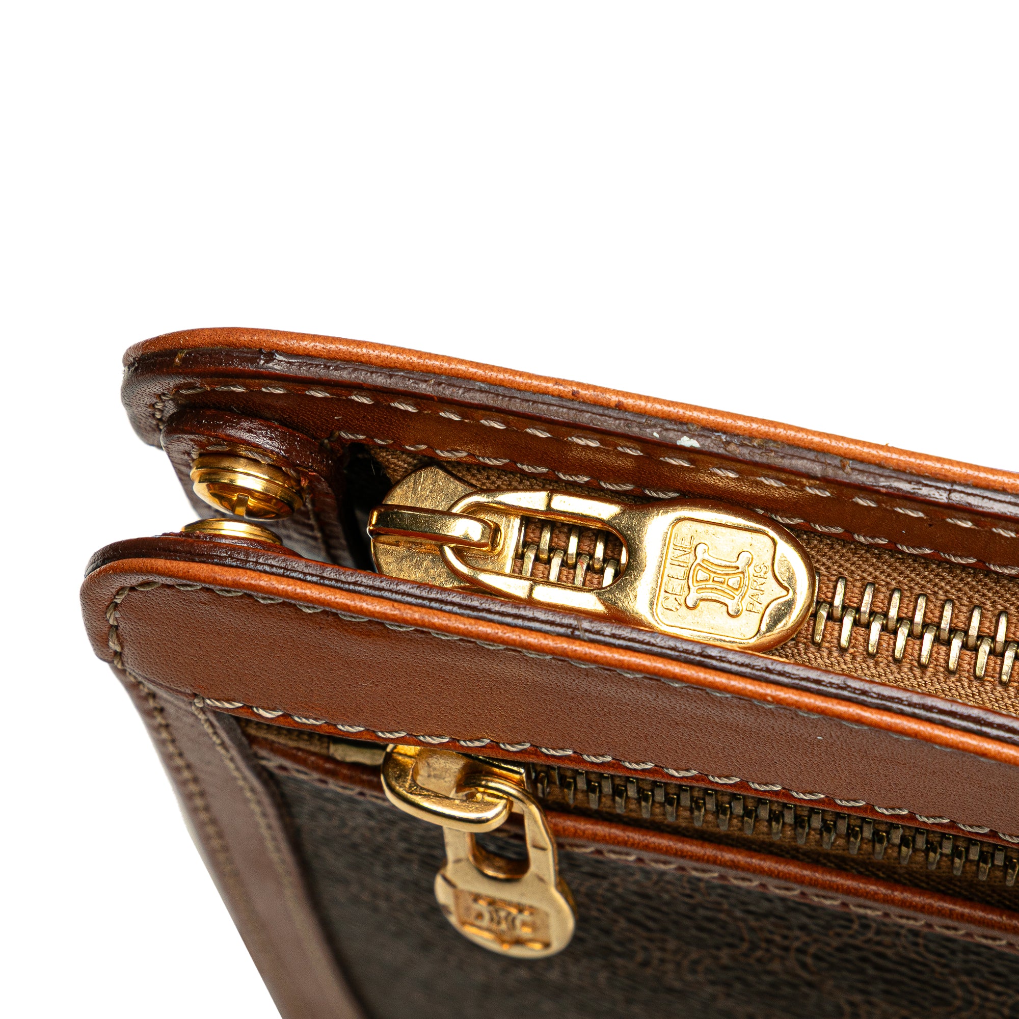 Macadam Coated Canvas Clutch