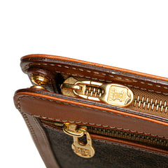 Macadam Coated Canvas Clutch