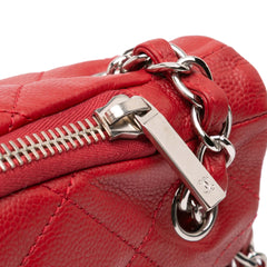 Quilted Caviar Expandable Zip Tote