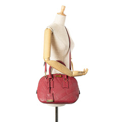 Orchard Embossed Leather Satchel