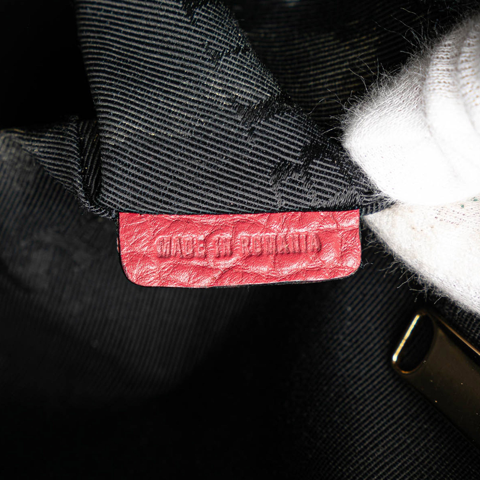 Orchard Embossed Leather Satchel