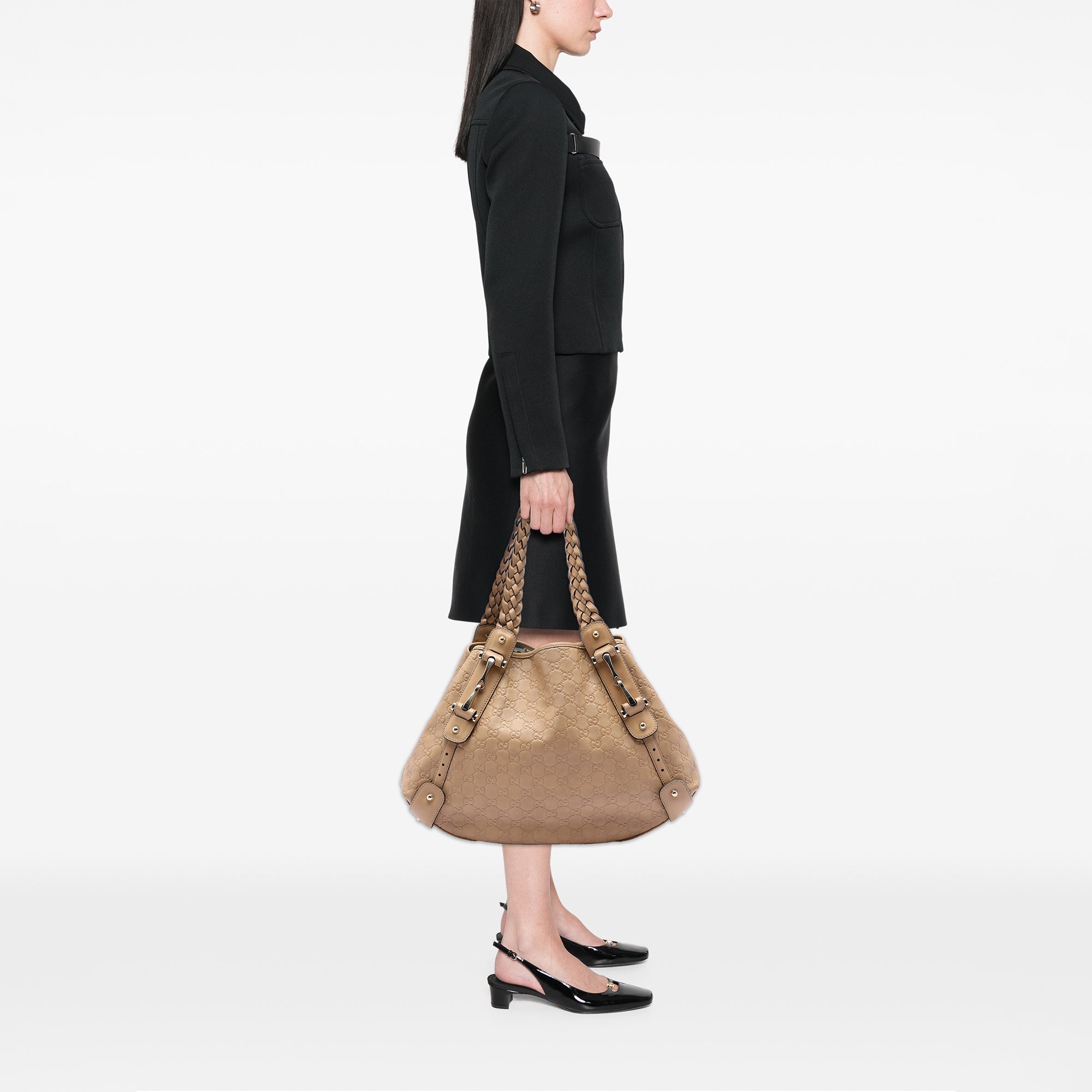 Guccissima Horsebit Pelham Shoulder Bag
