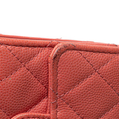 CC Quilted Caviar Trifold Wallet