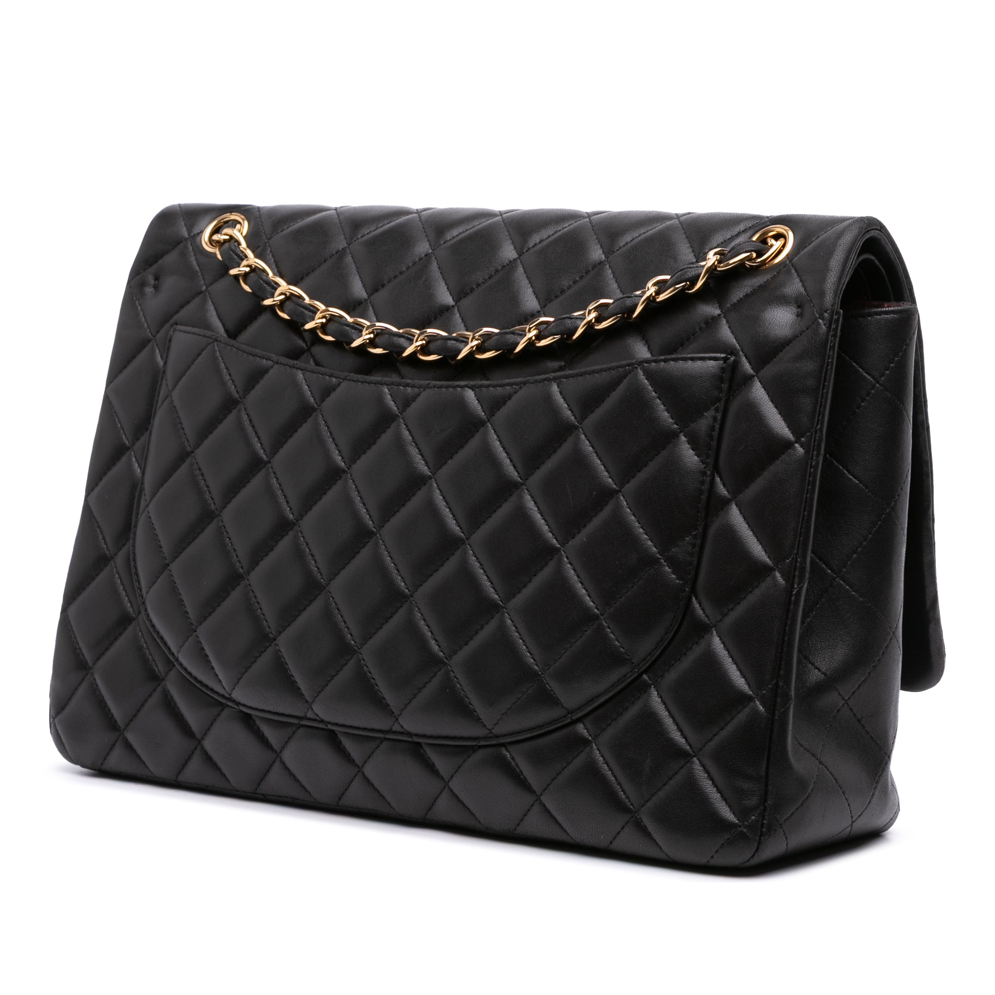 Maxi Classic Lambskin Double Flap
