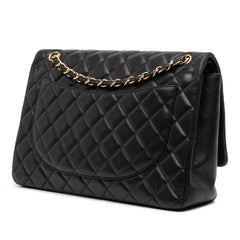 Maxi Classic Lambskin Double Flap