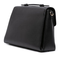 Medium Dollar Calf Interlocking G Satchel