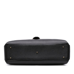 Medium Dollar Calf Interlocking G Satchel