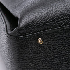 Medium Dollar Calf Interlocking G Satchel
