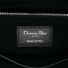 Medium Calfskin Checkered Lady Dior