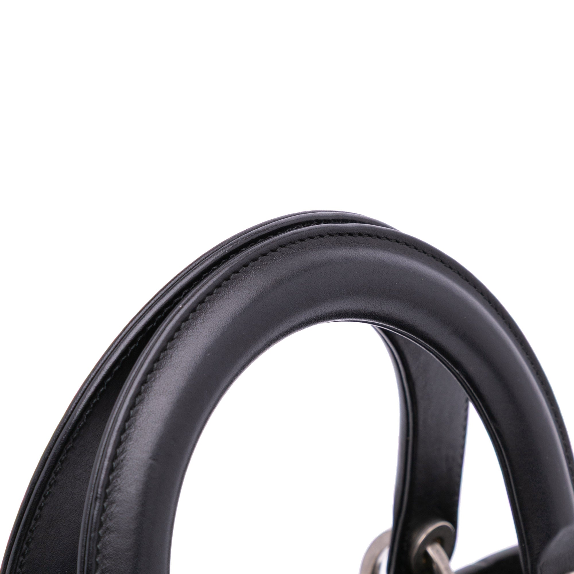 Medium Calfskin Checkered Lady Dior