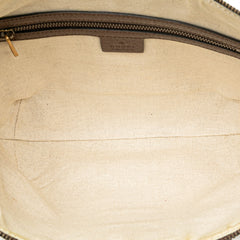 Small GG Supreme Web Ophidia Half Moon Crossbody