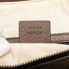 Small GG Supreme Web Ophidia Half Moon Crossbody