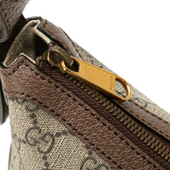 Small GG Supreme Web Ophidia Half Moon Crossbody