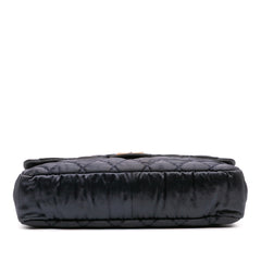 Extra Large CC Quilted Satin Single Flap