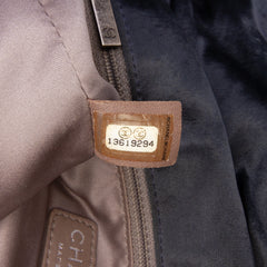 Extra Large CC Quilted Satin Single Flap