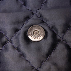 Extra Large CC Quilted Satin Single Flap