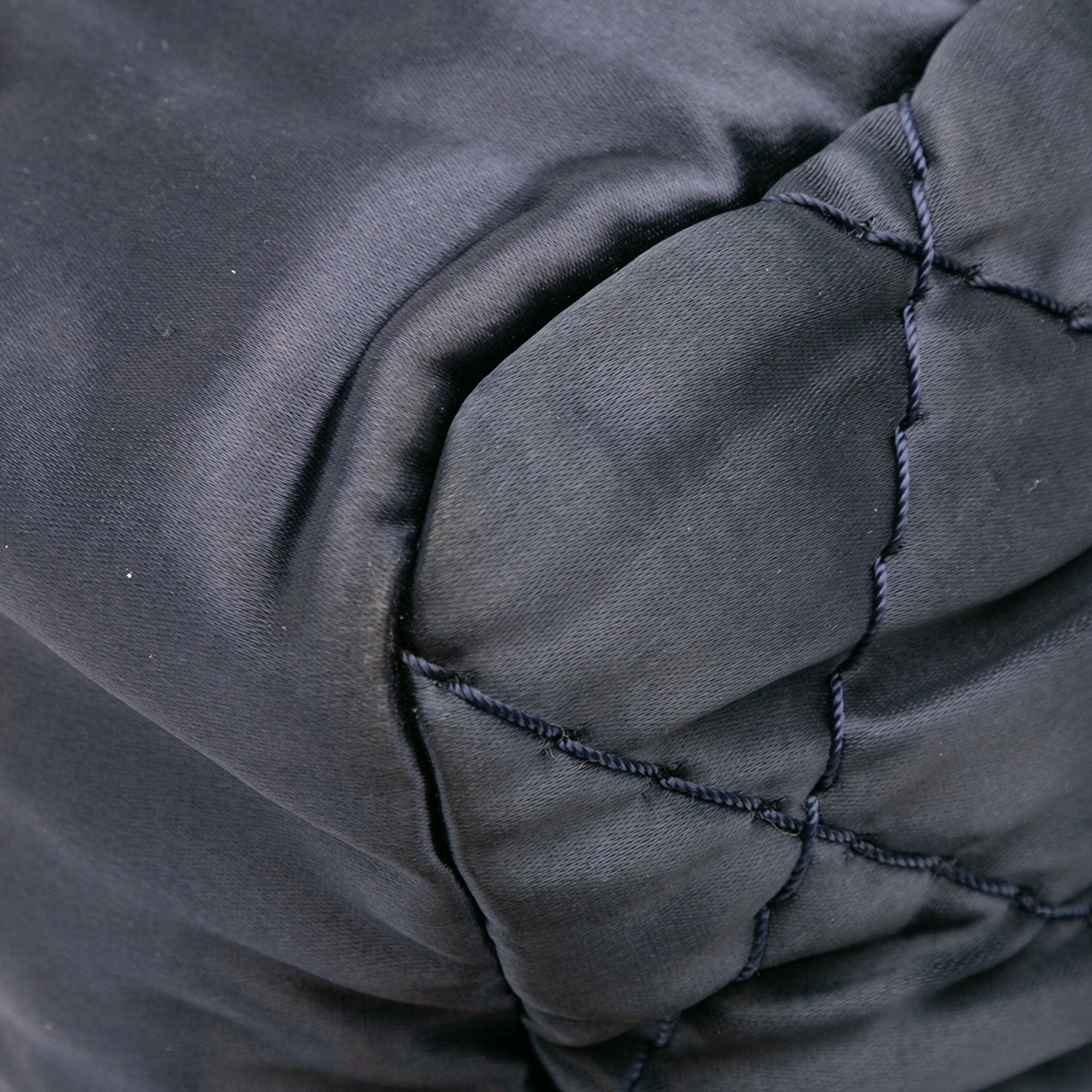 Extra Large CC Quilted Satin Single Flap