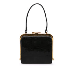 Leather Sequin Triomphe Minaudiere