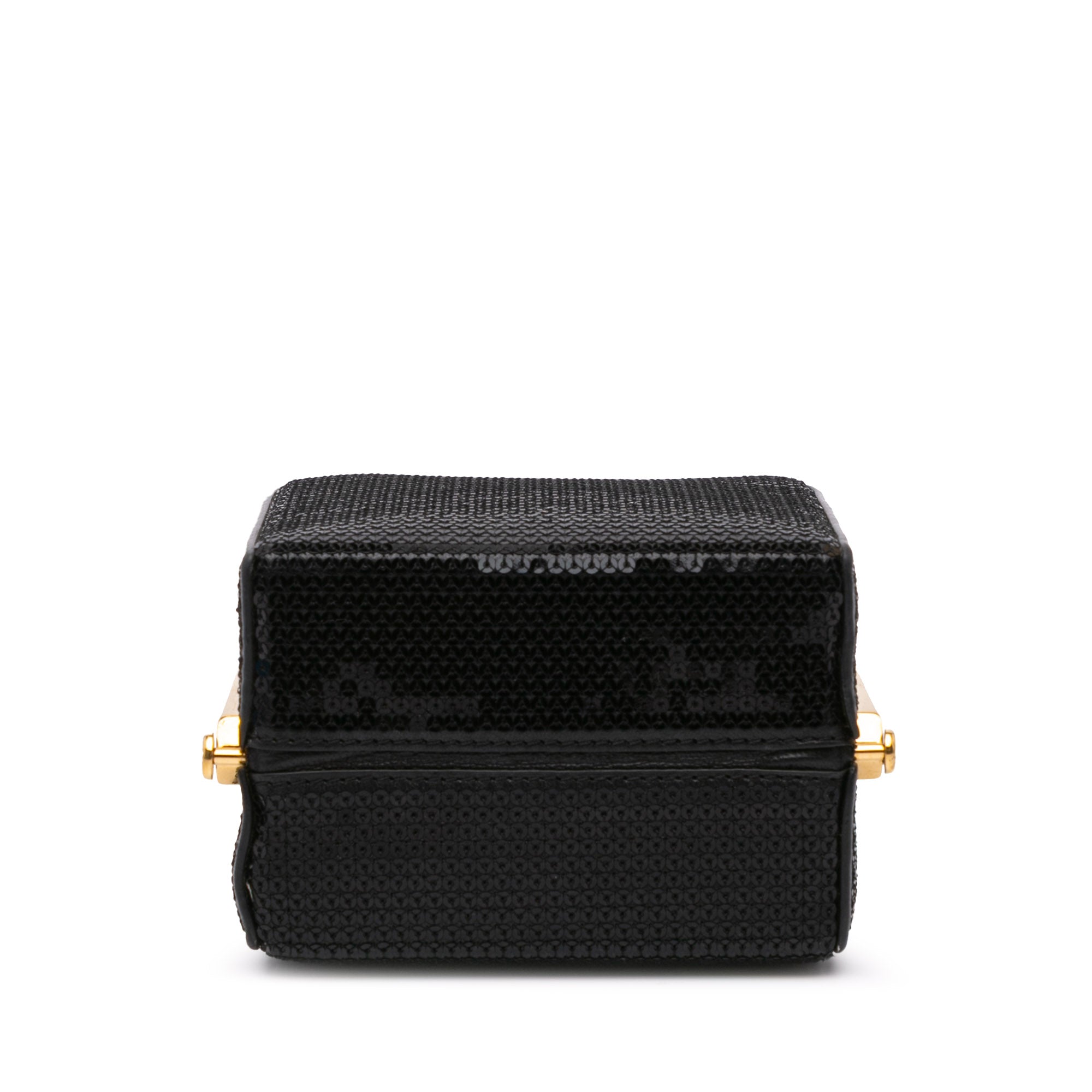Leather Sequin Triomphe Minaudiere