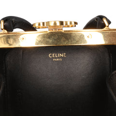 Leather Sequin Triomphe Minaudiere