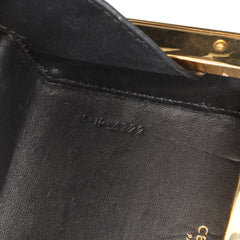 Leather Sequin Triomphe Minaudiere