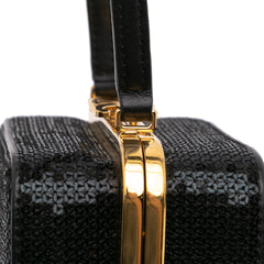 Leather Sequin Triomphe Minaudiere