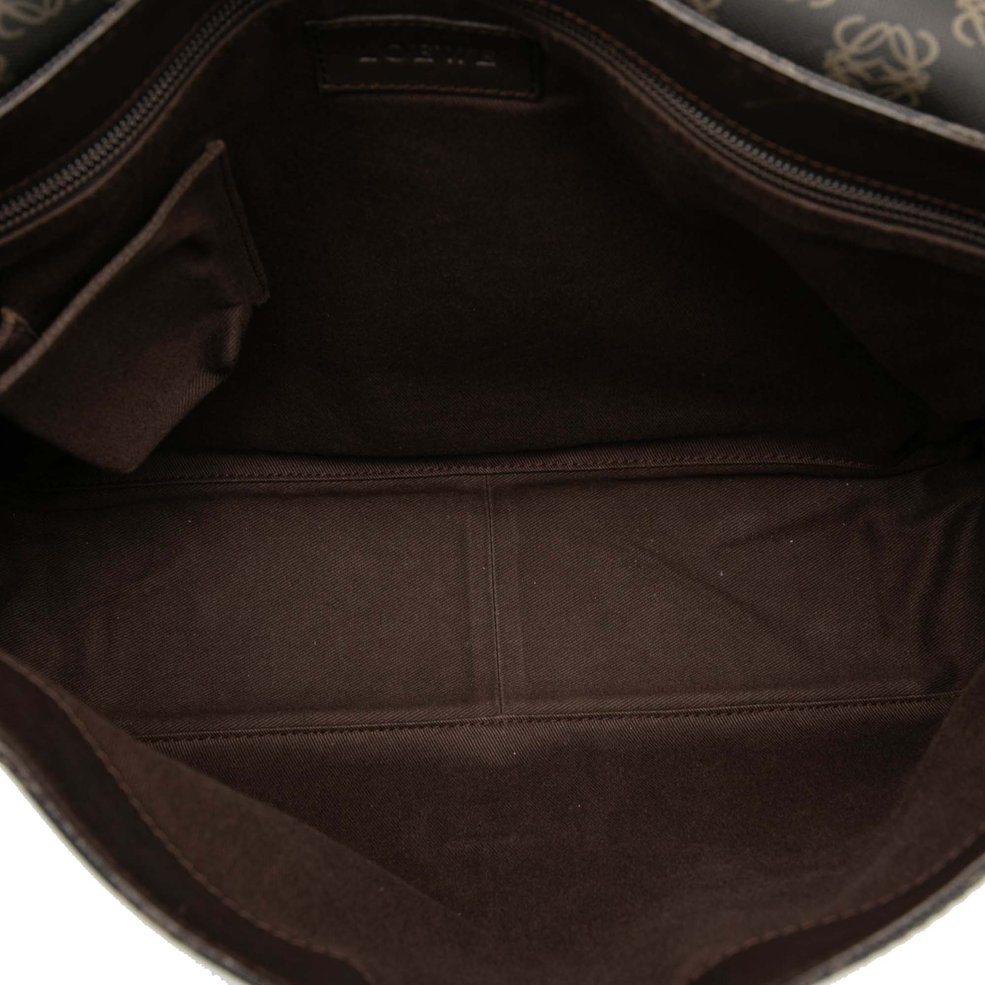 Anagram Coated Canvas Flap Crossbody